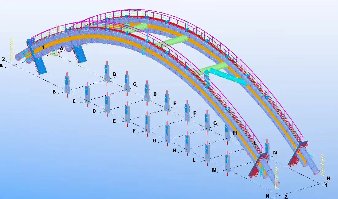 Modular Prefabricated Steel Structure Bridge factory