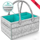 Diaper Bag Designer Diaper Bag Large Capacity Caddy Organizer Grey Felt Waterproof Mummy Baby Diaper Bag
