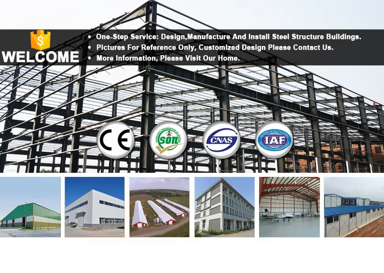 Chinese Steel Structure Commercial Buildings Metal Frame Large Span Hangar