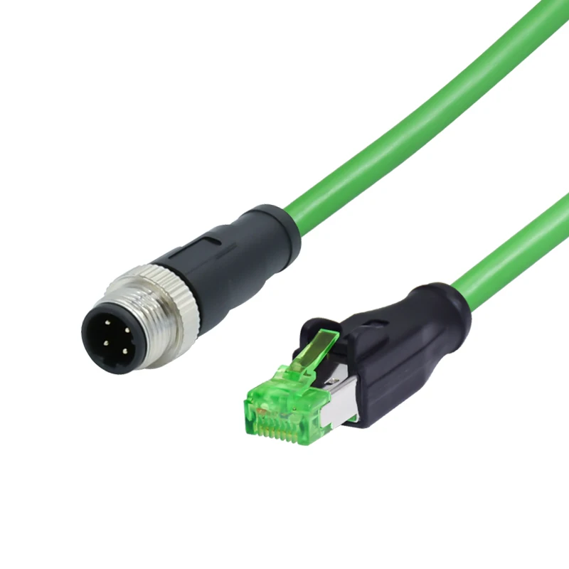 Ip Rj Profinet Cable Cat E Industrial Ethernet M Pin To