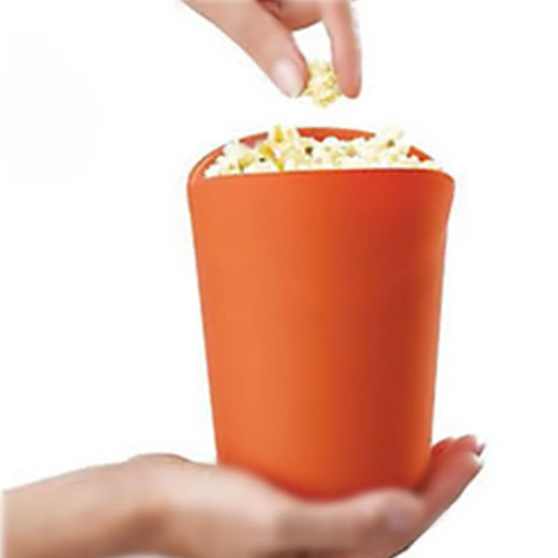 Microwave Silicone Popcorn Popper Maker Single Serve Portion Silicone Food Safe