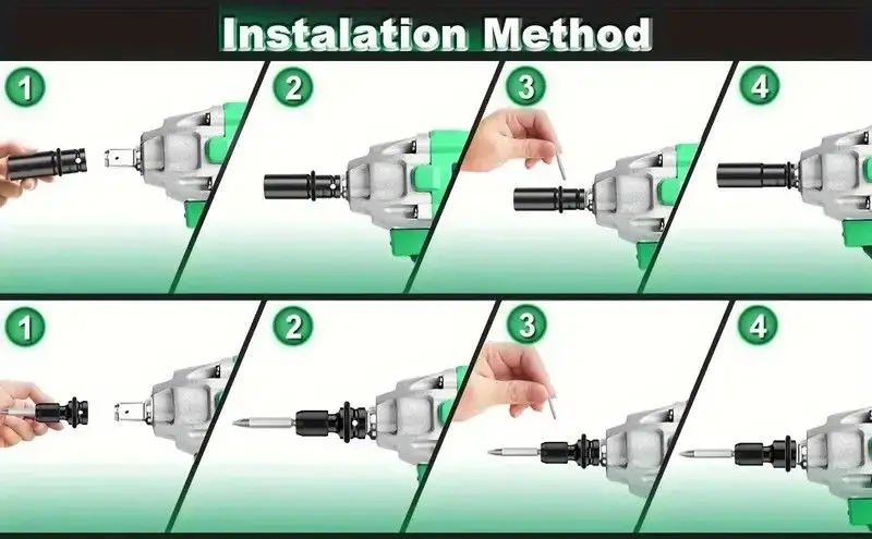20V Cordless Impact Wrench, Max Torque 320nm, Electric Wrench Drill for Car