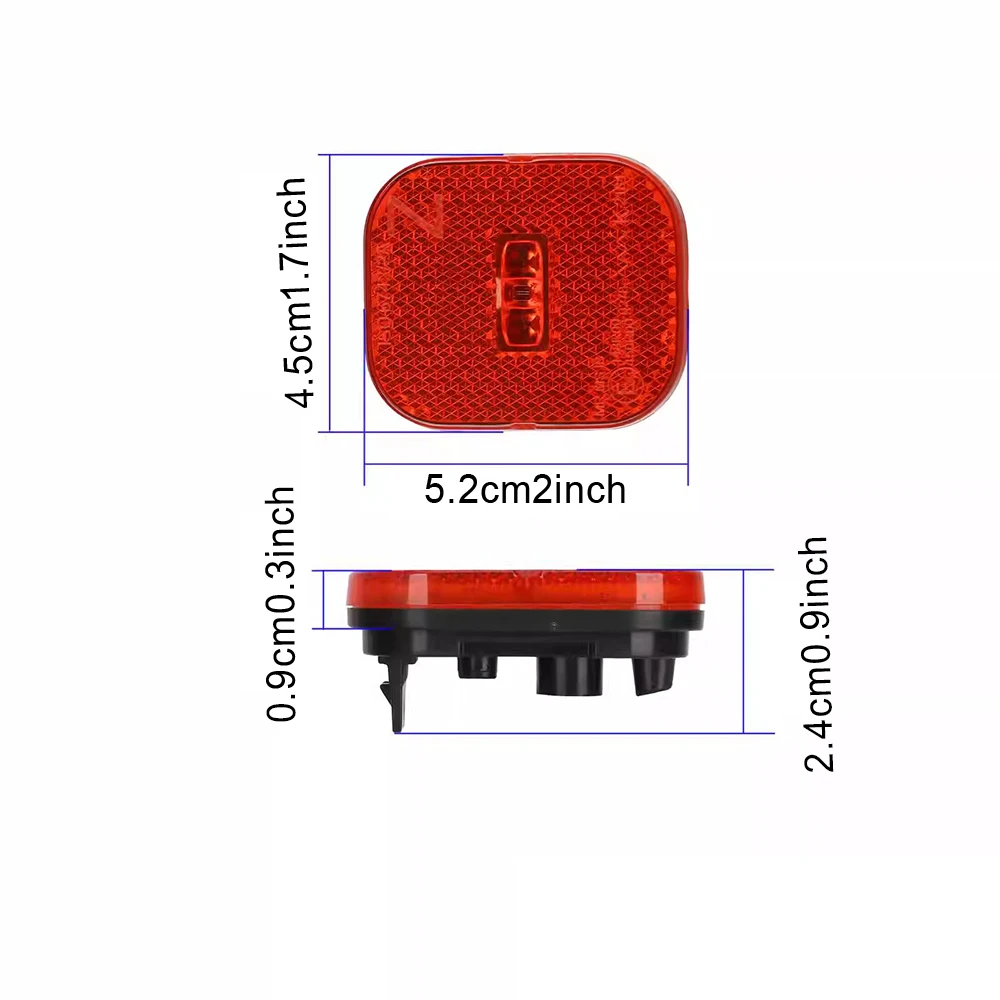 Original DC 5V 1.3W Rear Fender Tail Light for Nine Bot ZT3 Electric Scooter Accessories Self Balancing Scooter