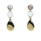 Stone Earring Earrings Custom Jewelry Gold Plated Water Drop Stone Pendant Earring