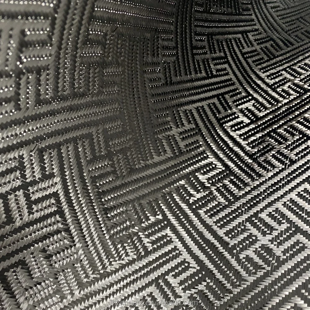 240gsm Jacquard Weave Pattern Carbon Fiber Fabric 3K Product 240gsm Jacquard Weave Pattern Carbon Fiber Fabric 3K Product