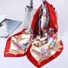 Silk Scarf Silk Pattern Scarfs Custom Silk Scarf Scarves Ladies 100% Pure Silk Scarf