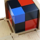 Montessori Kids Mathematic Binomial Cube Games Children Early Learning Math Binomial Cubes