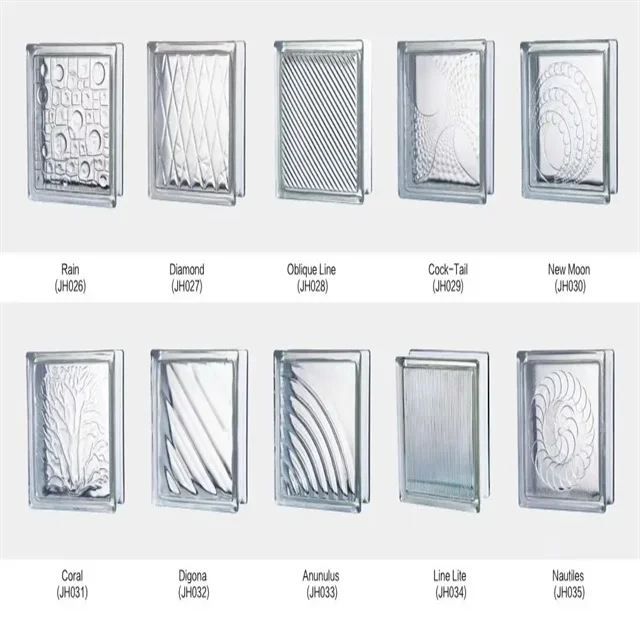 Clear glass block high quality glass brick use in bathroom or washroom decoration or partition wall