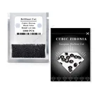 Stone Wholesale Stone Machine Cut CZ 1000Pcs/Pack 1mm To 3mm Black Color Price Gemstone