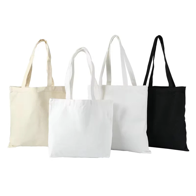 Promotional Cheap Eco Recycled Custom Calico Fabric Tote Shopping Bags Summer Beach Shoulder Cotton Tote Bag details