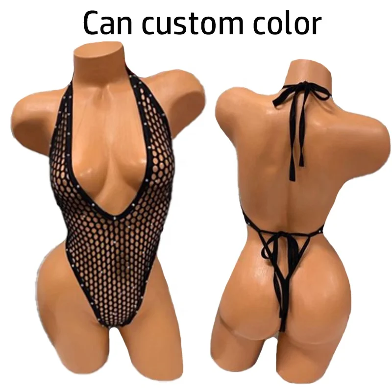 Ailangke Wholesale Black Fishnet Exotic Dancewear Plus Size Stripper