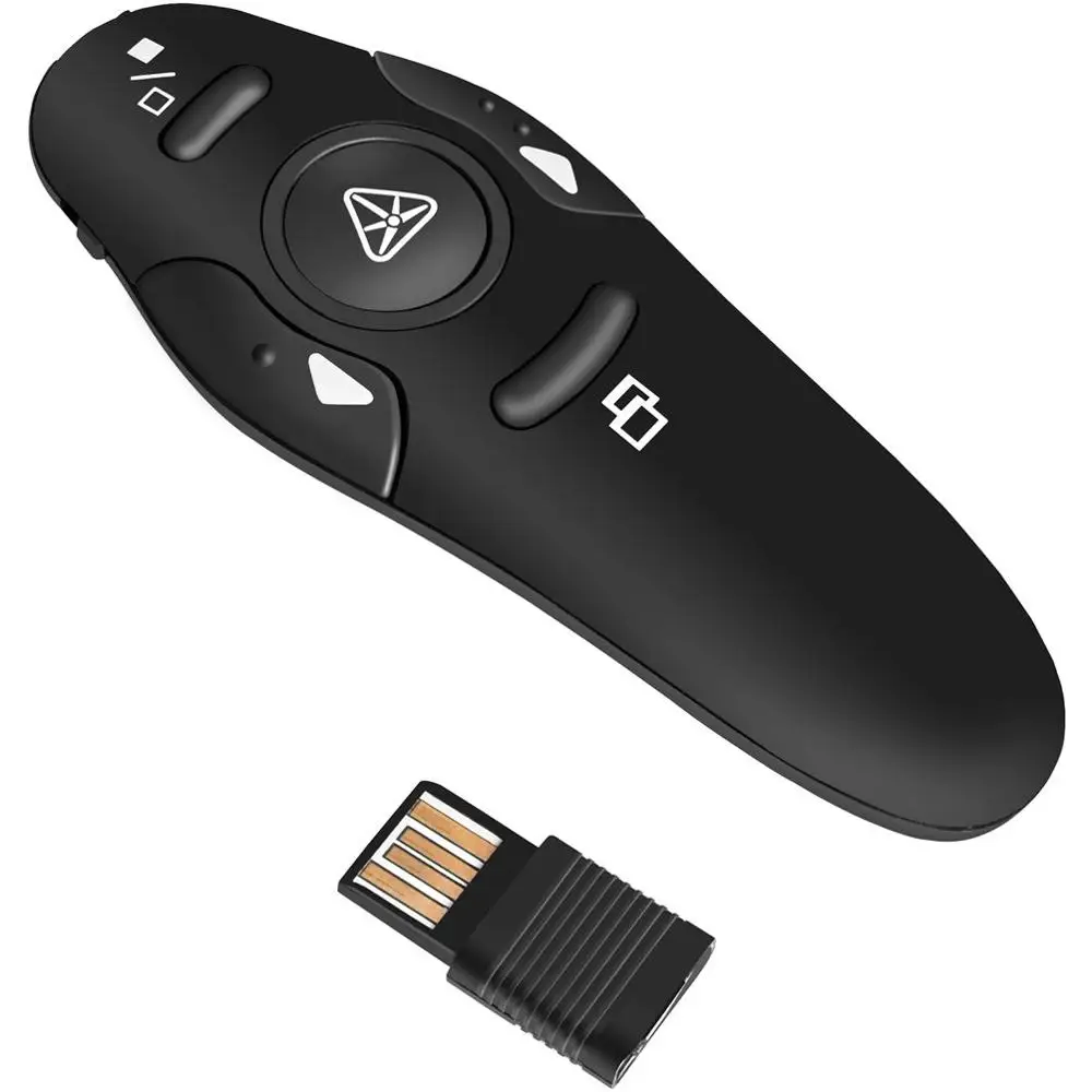RF 2.4GHz Wireless Presenter USB Remote Control Presentation Mouse Lase PointerH 