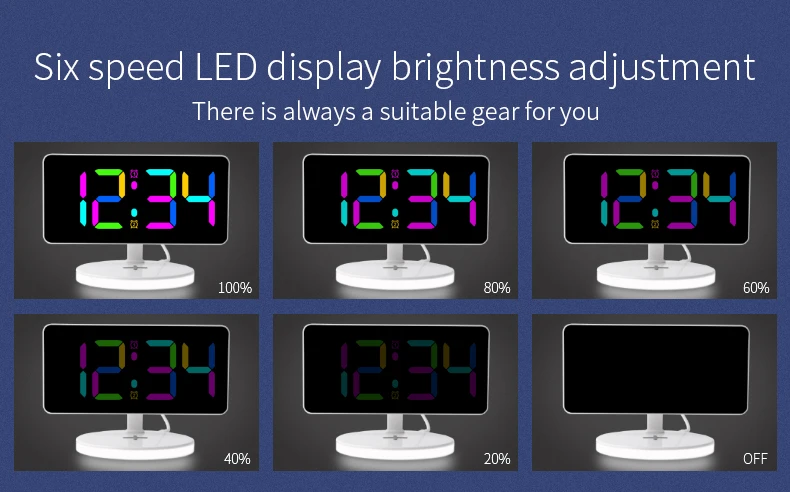 New Design LED Night Light Digital Alarm Clock 15W Fast Charging Station Wireless Charger with Alarm Clock