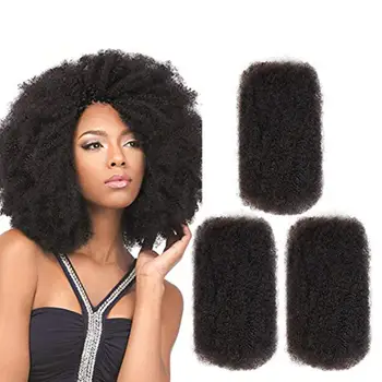 hot sale natural real human hair dread locks extensions afro kinky curly bulk 50g braiding hair for dreadlocks hair extension