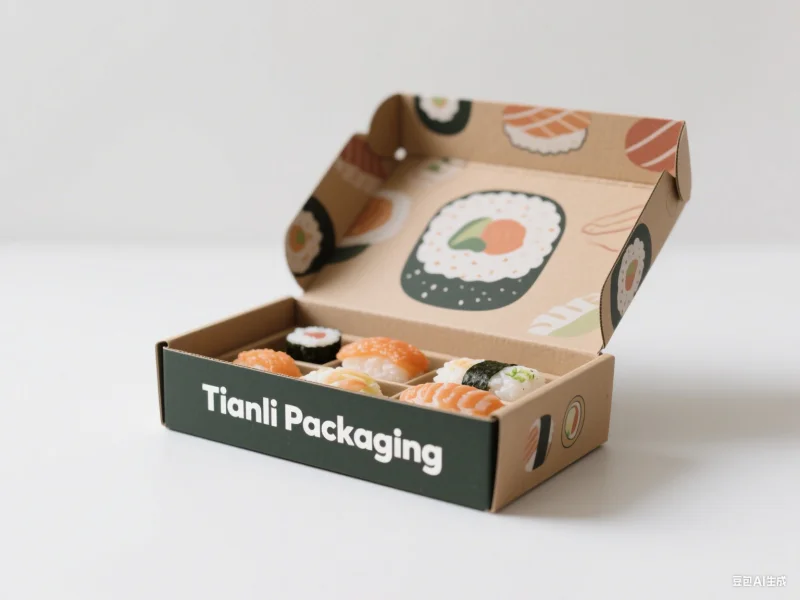 product popular custom logo sushi packaging newest design take away take out food sushi box with paper divider greaseproof tissue paper-6