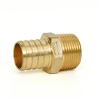 Fitting Fittings USA Market With CUPC Brass Thread Fitting Coupling Male NPT 3/8"PEX*1/2" MIP Pex Fittings