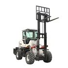 China Cheap Forklift 2ton 2.5ton 3ton 4x4 All Rough Terrain Diesel Forklifts For Sale Price