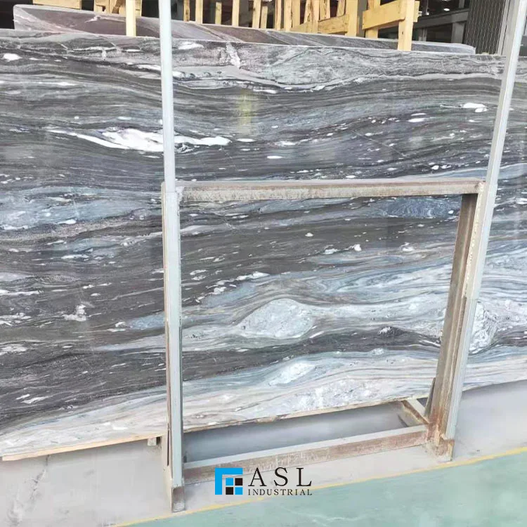 Factory direct cheap price blue sands marble marmol azul precio river grey marble stone