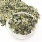 Stone Wholesale Natural Quartz Semi Precious Gravel Green Prehnite Crystal Tumble Stone Chips For Crystal Crafts