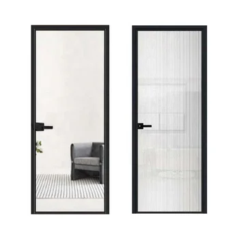 High quality, cost-effective, durable kitchen, bathroom, study, indoor aluminum alloy glass swing door