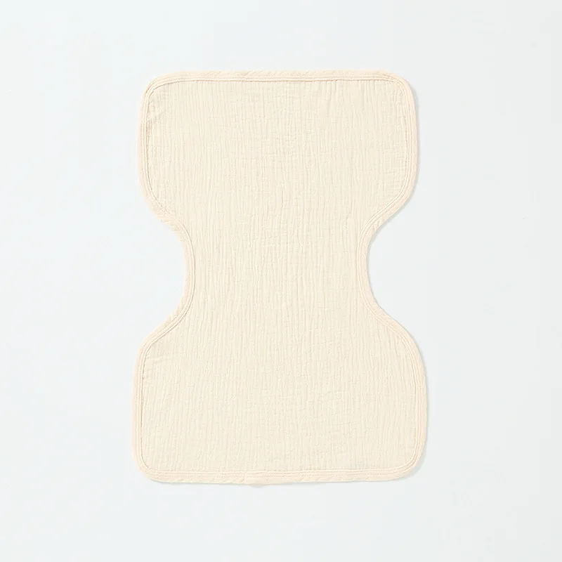 Wholesale Super Soft 6 Layers Newborn Drool Bib Cloth Solid Color 100% Organic Cotton Baby Muslin Burp Cloth For Children