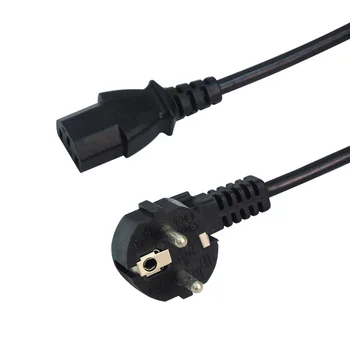 V Vde Standard European Pin Schuko Plug Computer Ac Power Cord