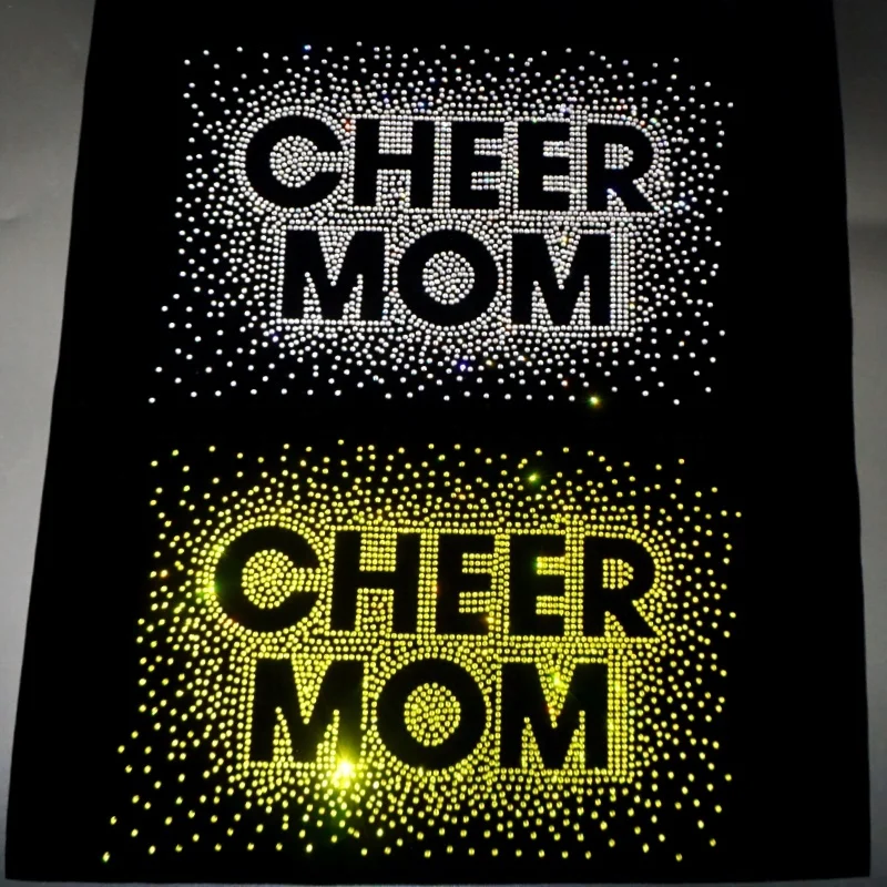 2024 Fashion ready design free sample custom letter rhinestone heat press rhinestone transfers