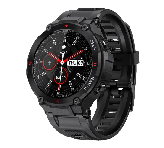 Best sales reloj intelligent smart watch phone calling waterproof 400mAh big battery round smartwatch K22 for men