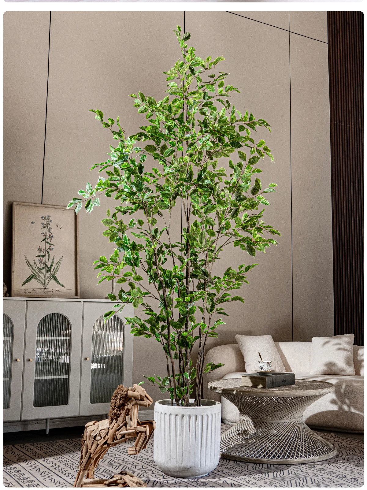 Banyan Tree Bonsai Artificial Grass Palm Greenery Decoration High Plastic Potted Indoor/Outdoor for Home Office for Birthday factory