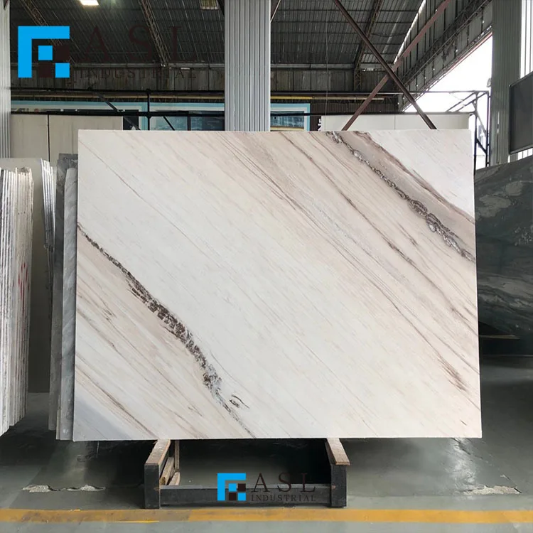 White Caffeine Gold Sand Marble Polished Slabs For Wall Natural Stone Supplier
