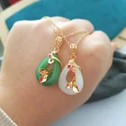 Necklace Agate Ellipticalhigh End Exquisite Clavicle Chain Ladies High Quality Necklace Agate Necklace