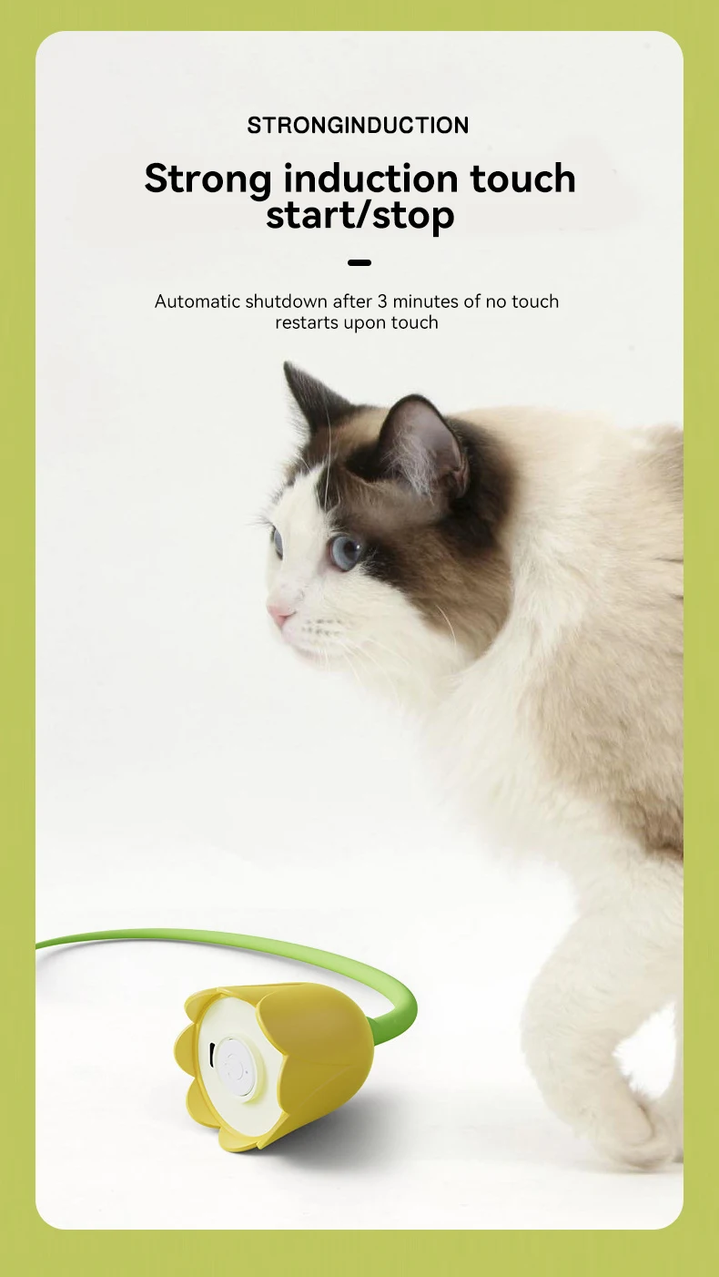 New Electric Cat Teaser Stick Automatic Rotation Colorful Lights Silent Pet Toys for Dogs and Cats Pet Products supplier
