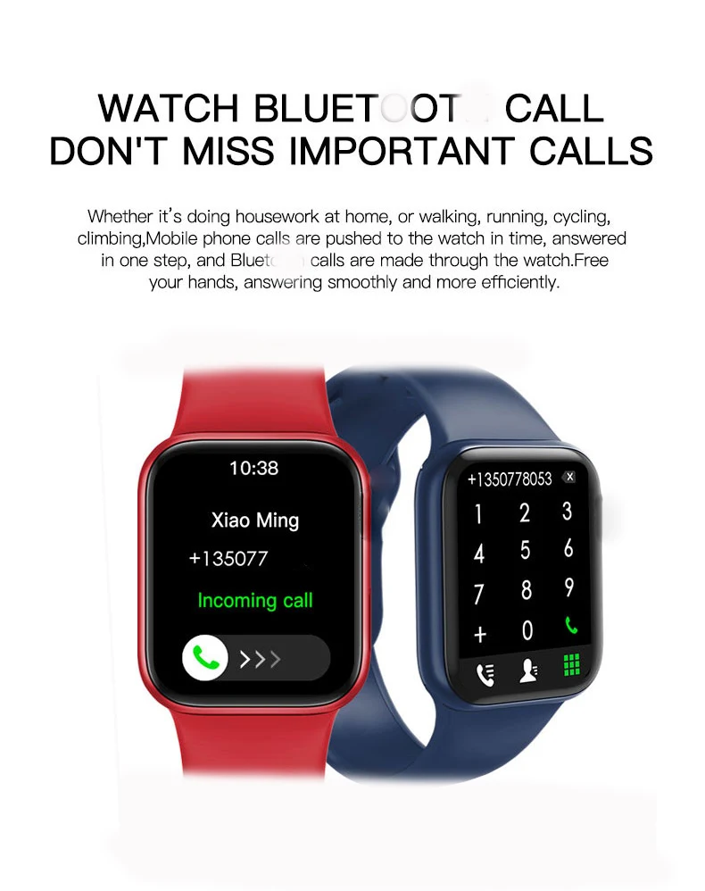 2021 New arrival Smart watch serie 6 M16plus 1.75inch phone watch Sport Reloj BT call IWO Smartwatch M16 Plus