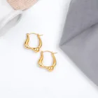 Earrings Gold Earring Personality Earrings 18k Gold Planted Fashion Jewelry For Women Geometric Earrings Hoop Earring