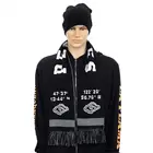 White Scarf New Arrival Wholesale Winter Embroidery Logo White Custom Winter Warm Scarf With Hat