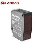 Sensor Manufactur LANBAO Plastic Laser Photoelectric Sensor 50mm RS-485 10-30VDC IP67 Laser Displacement Sensor