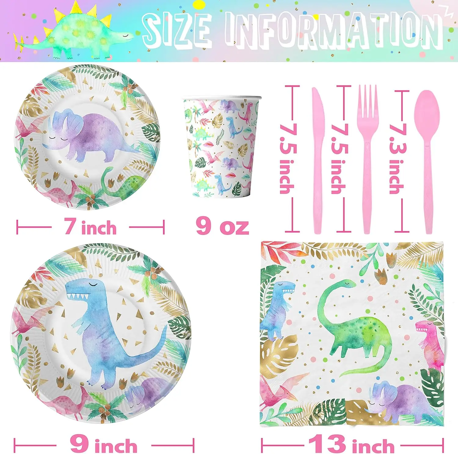 Blue Dino Theme Birthday Party Tableware Set Boys Favors Disposable Paper Plates And Cups Party Tableware