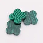 Natural Malachite Stone 4 Leaf Clover Green Malachite Wholesale Gemstone