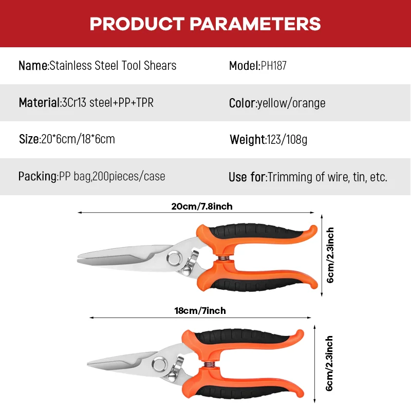Professional industrial scissors