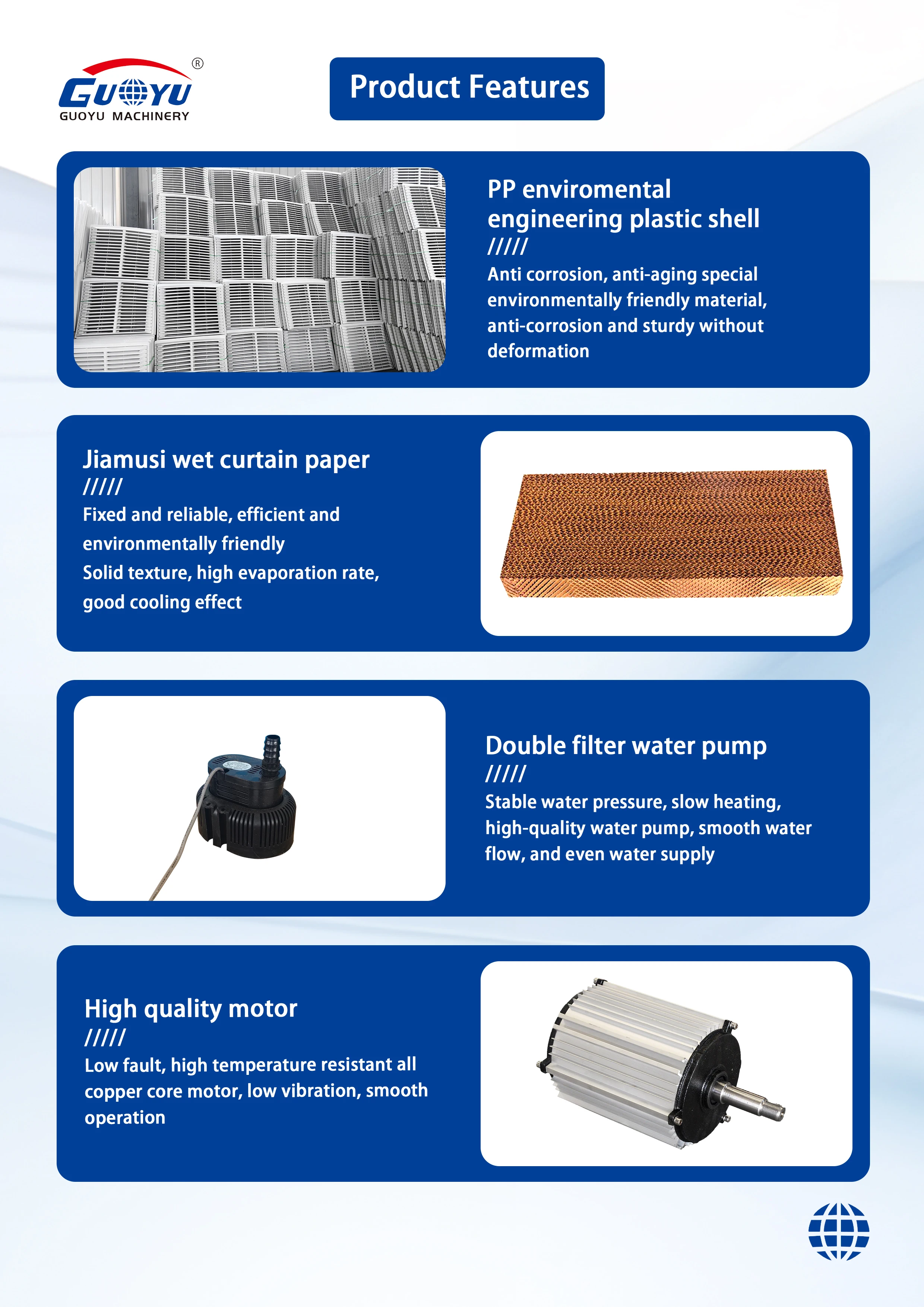 Evaporative Portable Air Cooler, 1100W-4000W - detail 8