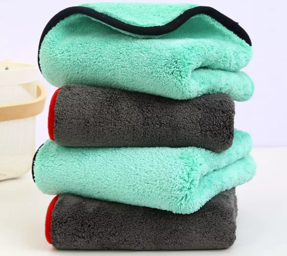 CAR CLEANING DETAILING WASHING MICROFIBRE MICROFIBER CLOTH TOWEL GREEN PACK X25 