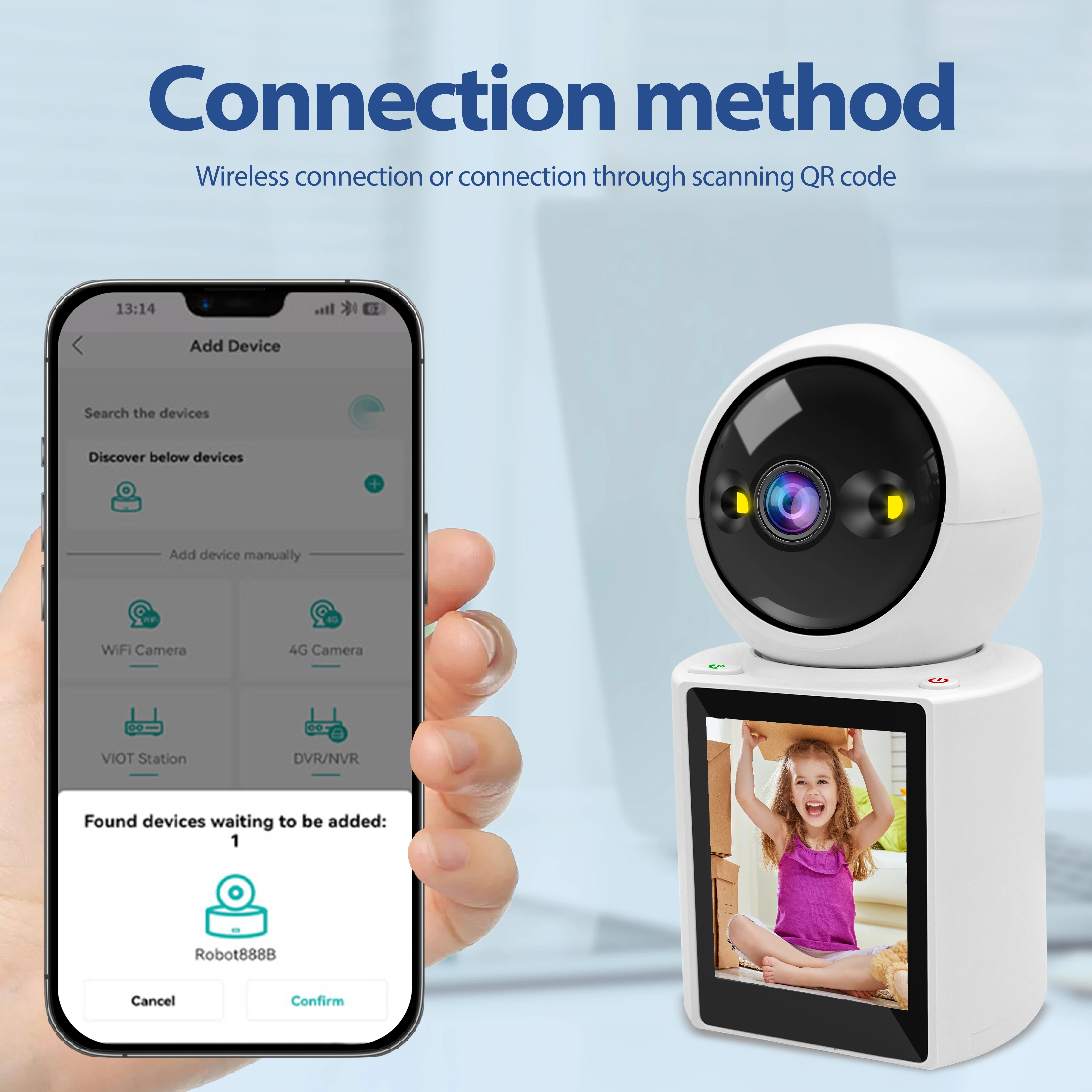 New Icsee Smart Home Security Baby Monitor Camera 2.4ghz Wireless One-Touch Call Video 1080p Baby Monitor With Camera And Audio