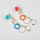 Fashion Earrings Earrings 2021 New Style Cute Fashion Colorful Ring Chain Clip On Earrings Women