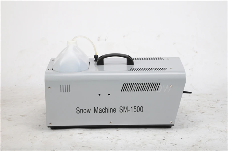 1500W Stage DJ Party Snow Flake Effect Maker Snow Machine with Wire Remote Snow Blower Maker Machine Remote Control