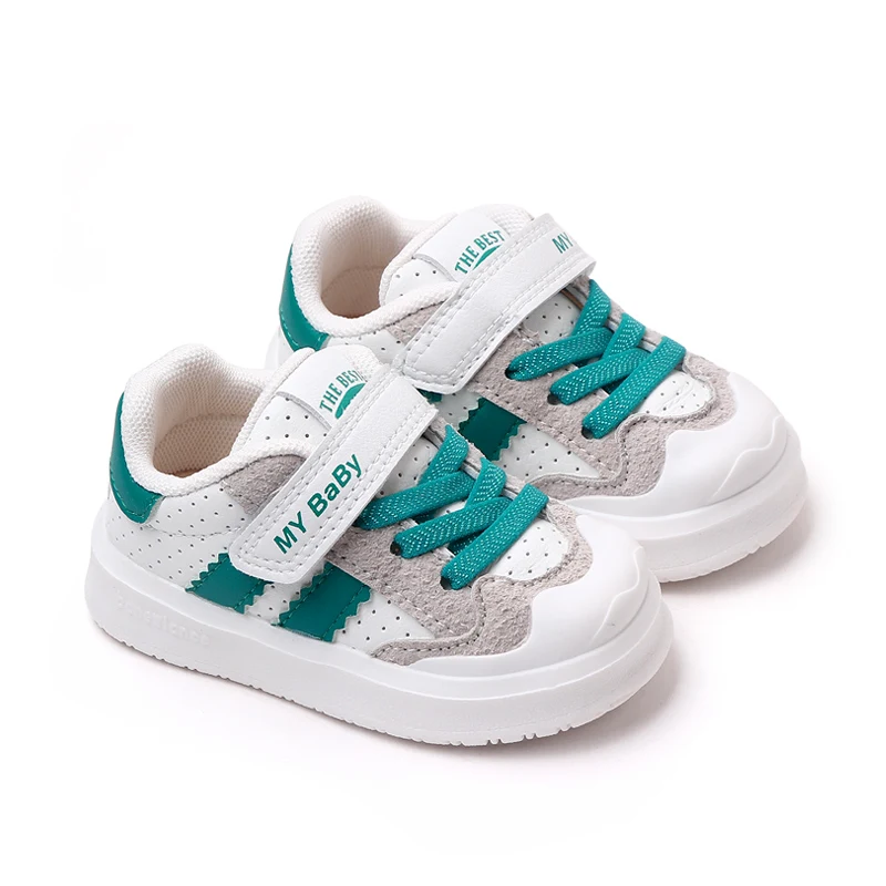 2023 Spring Autumn High Quality PU Leather Baby Toddler Kids Shoes Unisex Shoes factory