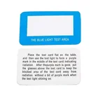 Card Custom Blue Light Blocker Blue Ray Proof Test Card For Optical Glasses