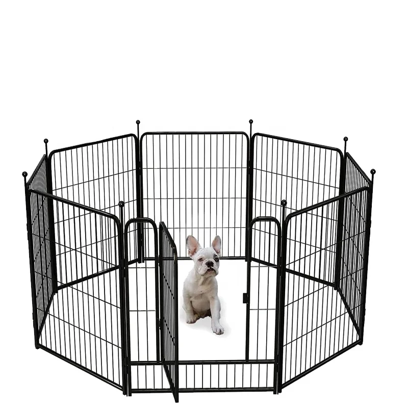 Large Folding Portable Metal Camping Dog Pet Pens Playpen & Run Puppy Fence  Kennel Outdoor 32