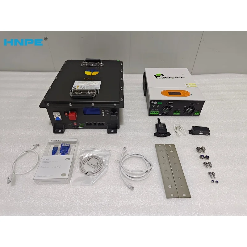 HNPE FY 2.56Kwh 5kwh Rack Mounted Lithium-ion Battery 25.6V 100AH LiFePO4 Solar Battery for Off Grid and Hybrid Grid Systems