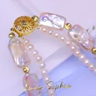 Necklace Exquisite Jewelry Baroque Natural Freshwater Pearl Irregular Double Necklace