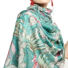 Leaf Scarf Scarf 2021 New Arrivals Fashion Women Luxury Elegant Shawl Scarves Leaf Floral Print Scarf